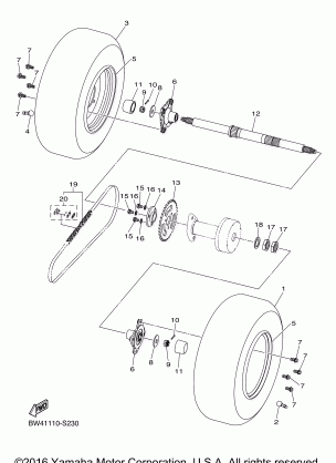 REAR AXLE WHEEL