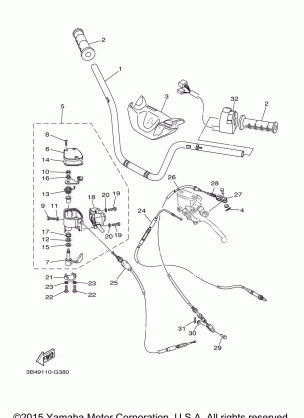 STEERING HANDLE CABLE