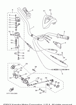 STEERING HANDLE CABLE