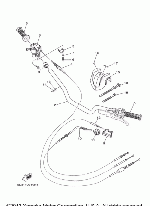 STEERING HANDLE CABLE