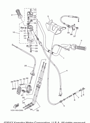 STEERING HANDLE CABLE