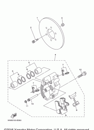 REAR BRAKE CALIPER