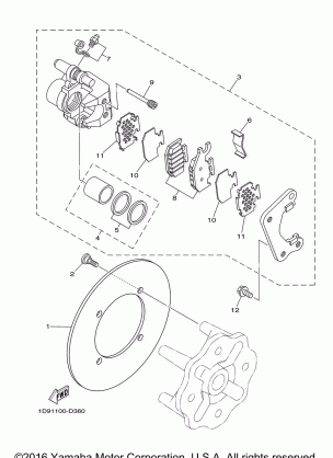 REAR BRAKE CALIPER