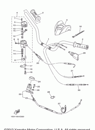 STEERING HANDLE CABLE