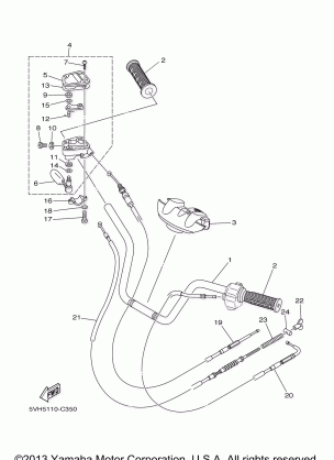 STEERING HANDLE CABLE