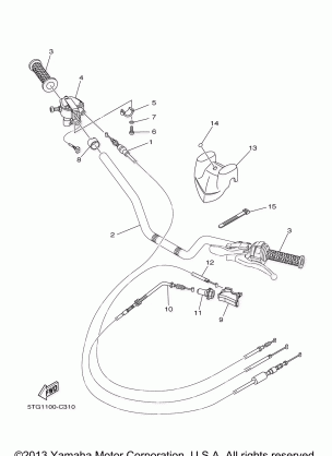 STEERING HANDLE CABLE