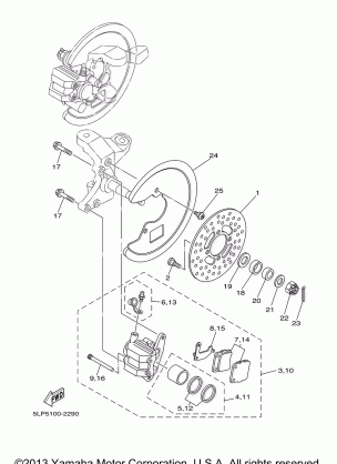 FRONT BRAKE CALIPER