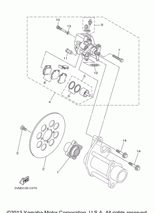 REAR BRAKE CALIPER