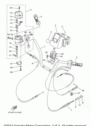 STEERING HANDLE CABLE