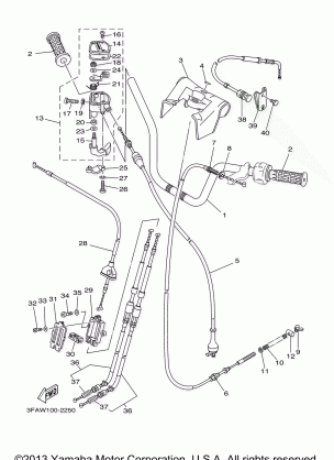 STEERING HANDLE CABLE