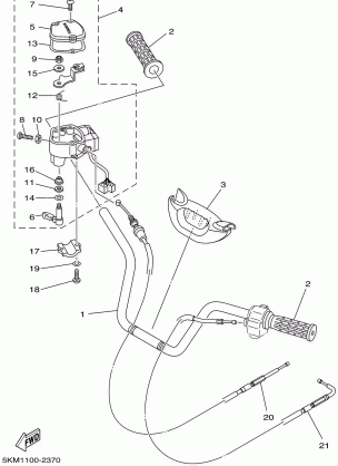 STEERING HANDLE CABLE