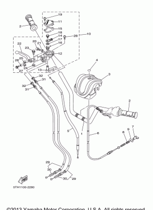 STEERING HANDLE CABLE