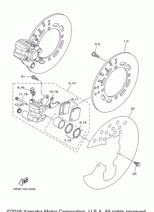 FRONT BRAKE CALIPER