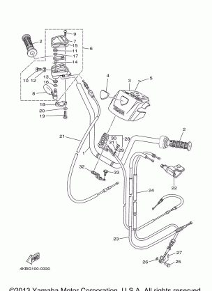 STEERING HANDLE CABLE