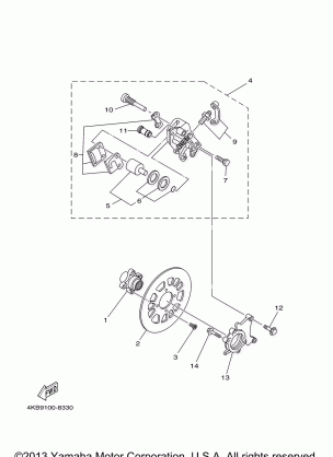 REAR BRAKE CALIPER