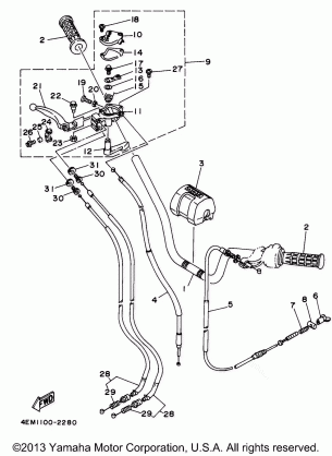 STEERING HANDLE - CABLE