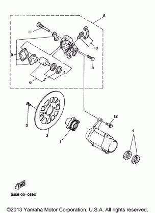 REAR BRAKE CALIPER