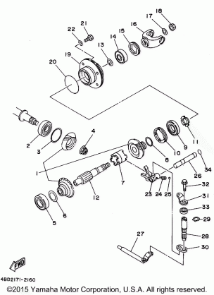 MIDDLE DRIVE GEAR