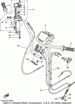 STEERING HANDLE CABLE