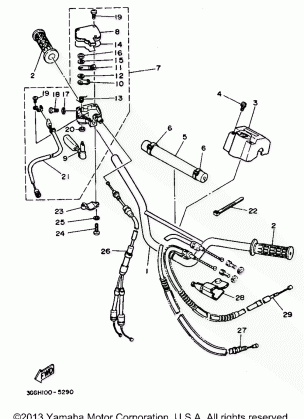 STEERING HANDLE CABLE