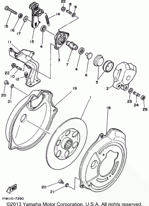 REAR BRAKE CALIPER