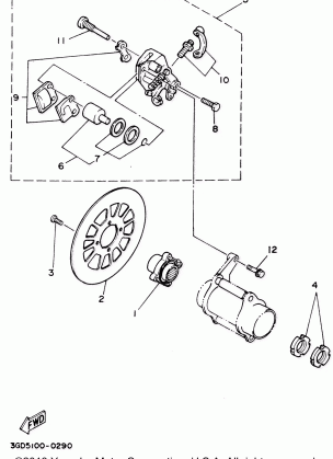 REAR BRAKE CALIPER