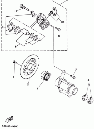 REAR BRAKE CALIPER