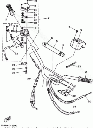 STEERING HANDLE - CABLE