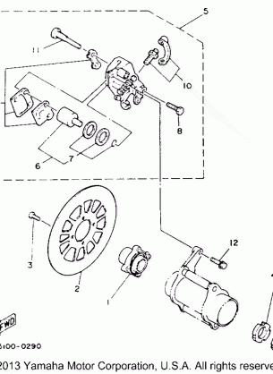 REAR BRAKE CALIPER