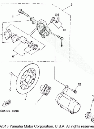 REAR BRAKE CALIPER