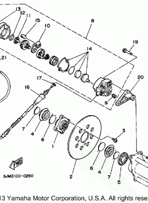 REAR BRAKE CALIPER