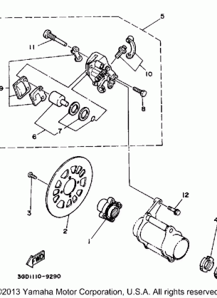 REAR BRAKE CALIPER