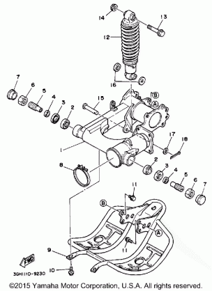 SWING ARM - REAR SHOCKS