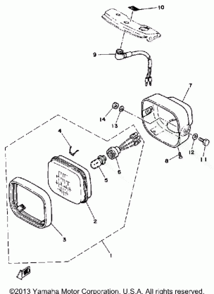 HEADLIGHT YT125H - J