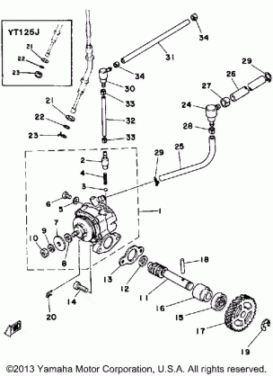 OIL PUMP YT125G - H - J -