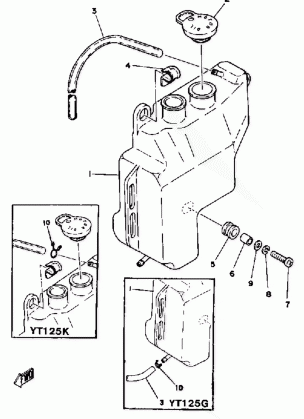 OIL TANK YT125G - H - J