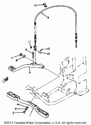 FOOTREST YT125G