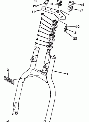 FRONT FORK YT125G