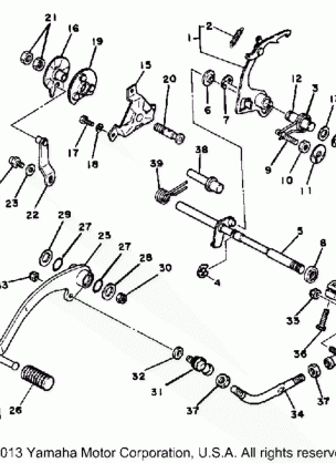 SHIFT SHAFT PEDAL YT125J