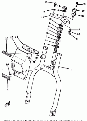 FRONT FORK YT125J