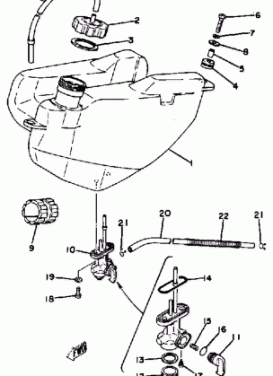 FUEL TANK YT125G - H - J