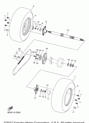 REAR AXLE WHEEL