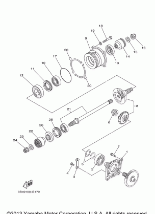 MIDDLE DRIVE GEAR