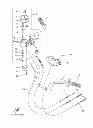 STEERING HANDLE CABLE