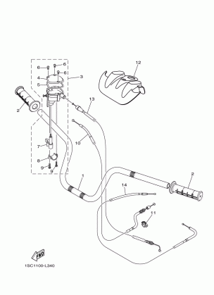 STEERING HANDLE CABLE