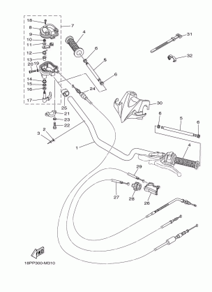 STEERING HANDLE CABLE