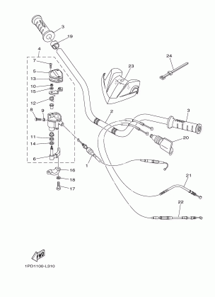 STEERING HANDLE CABLE