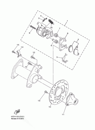 REAR BRAKE CALIPER