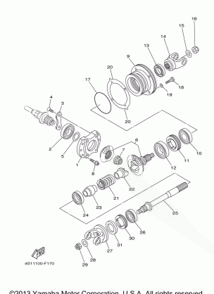 MIDDLE DRIVE GEAR