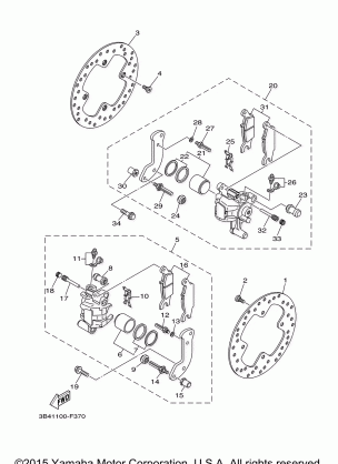 REAR BRAKE CALIPER